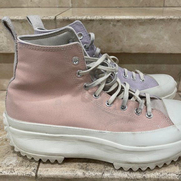 Converse Run Star Hike High Top Platform Shoes Sneakers Pink Purple, Mens 11.5 - Picture 13 of 15